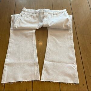 Hudson Women's Barbara High Waist Bootcut Crop White Jeans NEW size 30